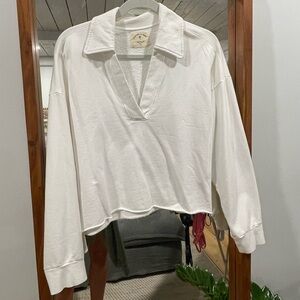 Electric and Rose collared sweatshirt